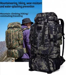 85L Large Hiking Backpack Waterproof Camping Bag
